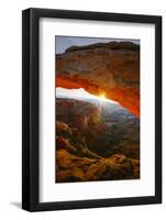 Under The Mesa Arch, Canyon lands Moab Utah-Vincent James-Framed Photographic Print