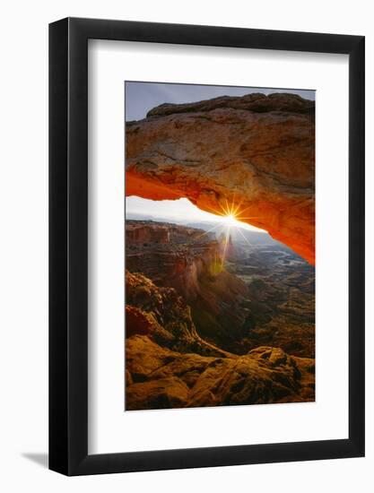 Under The Mesa Arch, Canyon lands Moab Utah-Vincent James-Framed Photographic Print