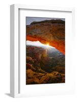 Under The Mesa Arch, Canyon lands Moab Utah-Vincent James-Framed Photographic Print