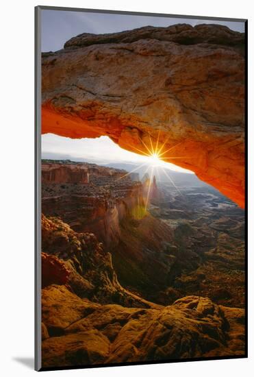 Under The Mesa Arch, Canyon lands Moab Utah-Vincent James-Mounted Photographic Print