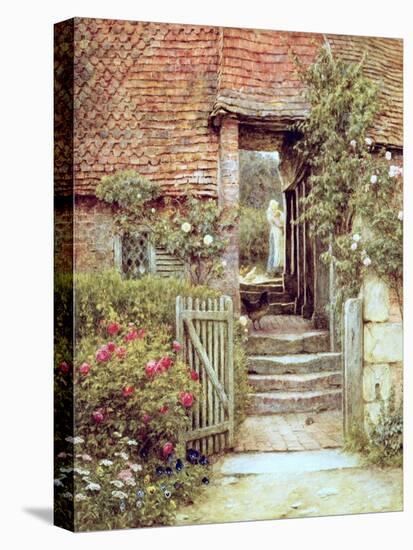 Under the Old Malthouse, Hambledon, Surrey-Helen Allingham-Stretched Canvas