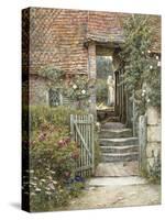 Under the Old Malthouse, Hambledon, Surrey-Helen Allingham-Stretched Canvas