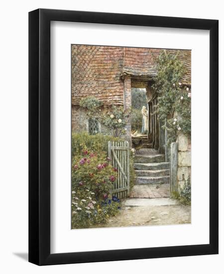 Under the Old Malthouse, Hambledon, Surrey-Helen Allingham-Framed Premium Giclee Print