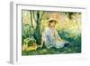 Under the Orange Tree-Berthe Morisot-Framed Art Print