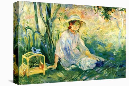 Under the Orange Tree-Berthe Morisot-Stretched Canvas