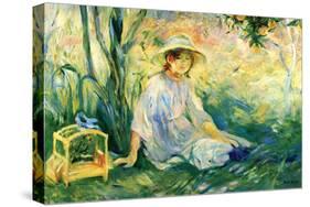 Under the Orange Tree-Berthe Morisot-Stretched Canvas