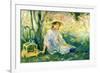 Under the Orange Tree-Berthe Morisot-Framed Art Print