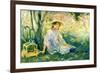 Under the Orange Tree-Berthe Morisot-Framed Art Print