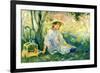 Under the Orange Tree-Berthe Morisot-Framed Art Print