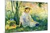 Under the Orange Tree-Berthe Morisot-Mounted Art Print