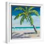 Under the Palm's Breeze I-Julie DeRice-Framed Art Print