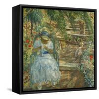 Under the Palm Trees; Sous les Palmiers-Henri Lebasque-Framed Stretched Canvas