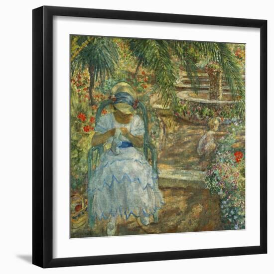 Under the Palm Trees; Sous Les Palmiers-Henri Lebasque-Framed Giclee Print