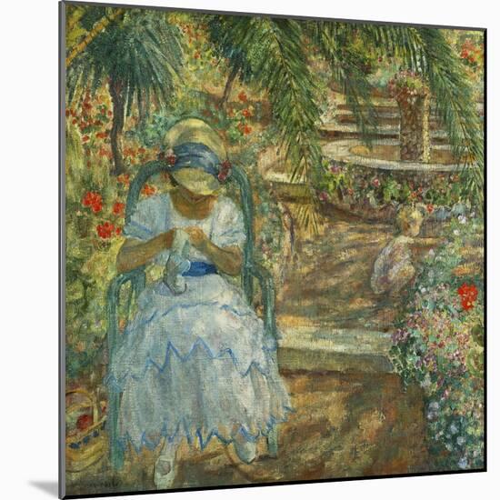 Under the Palm Trees; Sous Les Palmiers-Henri Lebasque-Mounted Giclee Print