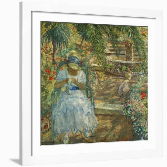 Under the Palm Trees; Sous Les Palmiers-Henri Lebasque-Framed Giclee Print