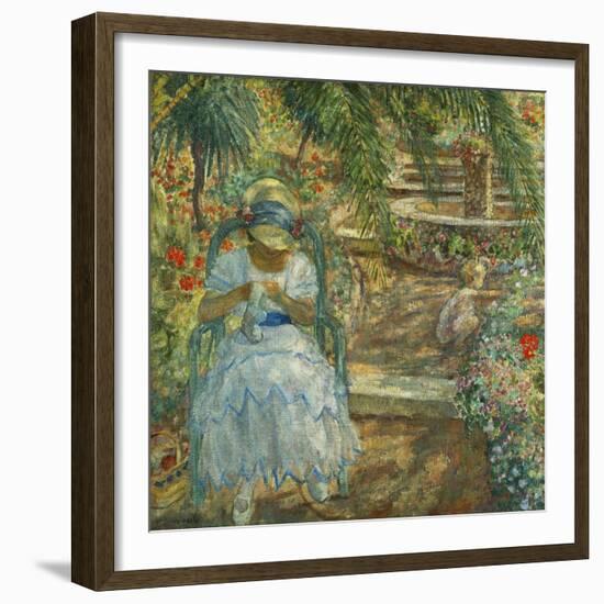 Under the Palm Trees; Sous Les Palmiers-Henri Lebasque-Framed Giclee Print