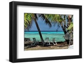 Under the Palm Trees-Jan Michael Ringlever-Framed Art Print