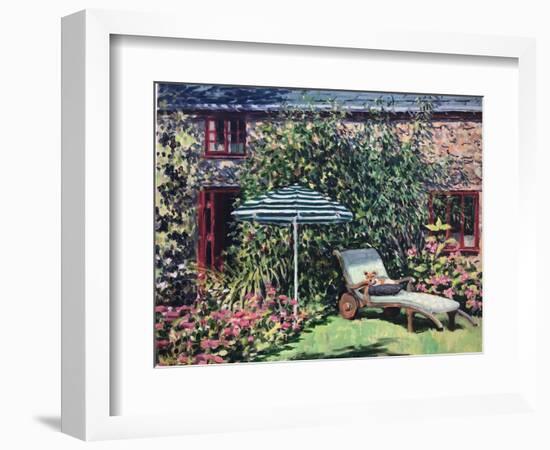 Under the Parasol 2021 (Oil on Canvas)-Tilly Willis-Framed Giclee Print