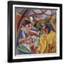 Under the Pergola in Naples or under the Pergola (Sotto Il Pergolato a Napoli O Sotto La Pergola)-Umberto Boccioni-Framed Giclee Print