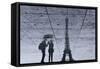 Under the Rain in Paris-Philippe-M-Framed Stretched Canvas