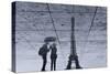 Under the Rain in Paris-Philippe-M-Stretched Canvas