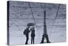 Under the Rain in Paris-Philippe-M-Stretched Canvas