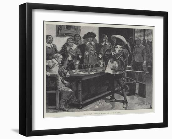 Under the Red Robe-Richard Caton Woodville II-Framed Giclee Print