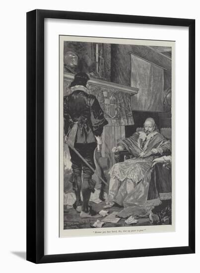 Under the Red Robe-Richard Caton Woodville II-Framed Giclee Print