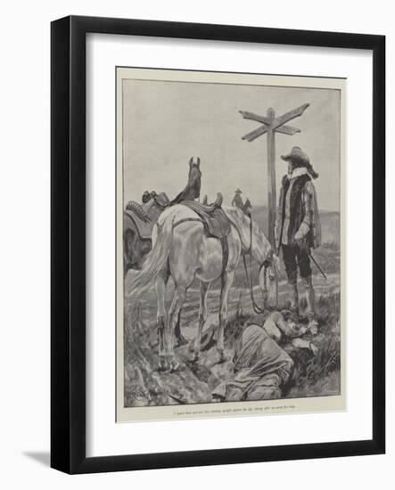 Under the Red Robe-Richard Caton Woodville II-Framed Giclee Print