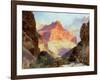 Under the Red Wall, Grand Canyon of Arizona, 1917-Moran-Framed Giclee Print