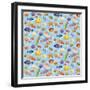 Under the Sea - Half Drop Repeat-Julie Goonan-Framed Giclee Print