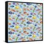 Under the Sea - Half Drop Repeat-Julie Goonan-Framed Stretched Canvas