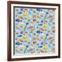 Under the Sea - Half Drop Repeat-Julie Goonan-Framed Giclee Print