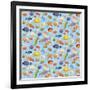 Under the Sea - Half Drop Repeat-Julie Goonan-Framed Giclee Print