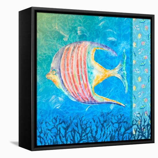 Under the Sea II-Julie DeRice-Framed Stretched Canvas