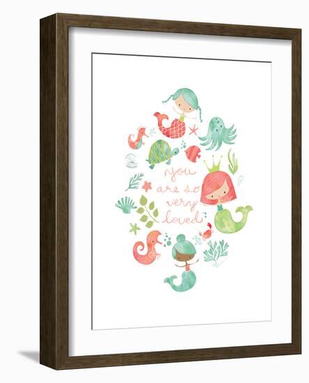 Under the Sea Mermaids-Heather Rosas-Framed Art Print