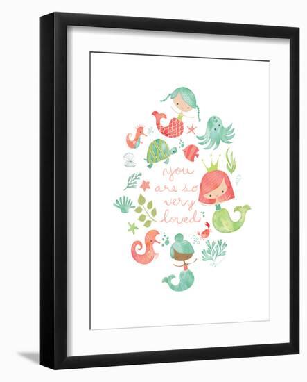 Under the Sea Mermaids-Heather Rosas-Framed Art Print