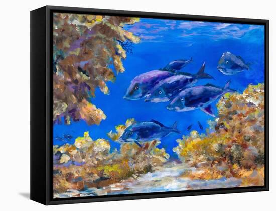 Under the Sea-Julie DeRice-Framed Stretched Canvas