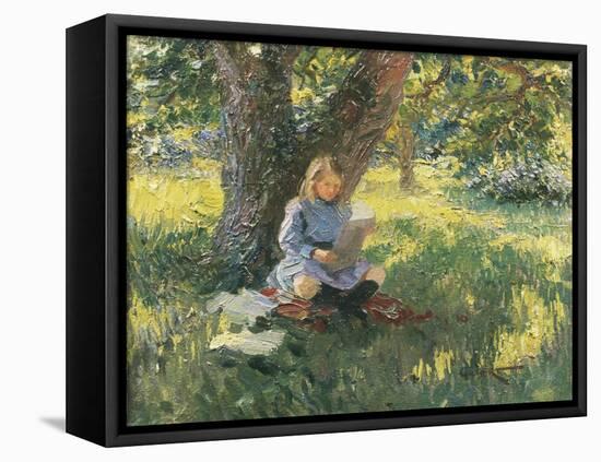 Under the Spreading Chestnut Tree-Albert Gilbert-Framed Stretched Canvas