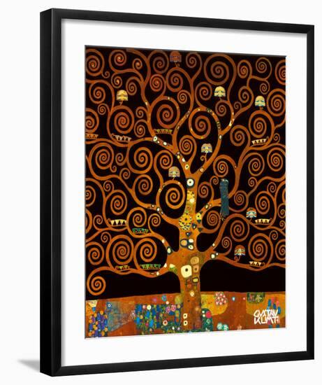 Under the Tree of Life-Gustav Klimt-Framed Premium Giclee Print