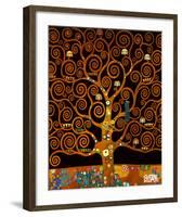 Under the Tree of Life-Gustav Klimt-Framed Premium Giclee Print