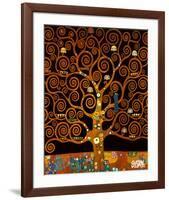 Under the Tree of Life-Gustav Klimt-Framed Premium Giclee Print