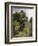 Under the Trees, 1864 (Oil on Board)-Camille Pissarro-Framed Giclee Print