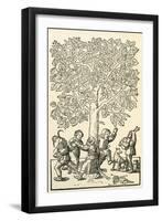 Under the Village Linden Tree-null-Framed Giclee Print