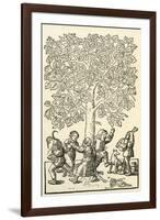 Under the Village Linden Tree-null-Framed Giclee Print