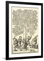 Under the Village Linden Tree-null-Framed Giclee Print