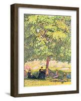 Under the Walnut Tree, 1908-Giovanni Giacometti-Framed Giclee Print