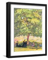 Under the Walnut Tree, 1908-Giovanni Giacometti-Framed Giclee Print