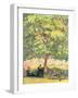 Under the Walnut Tree, 1908-Giovanni Giacometti-Framed Giclee Print