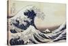 Under the Wave Off Kanagawa, 1831-1834-Katsushika Hokusai-Stretched Canvas